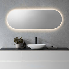Altair Borgo Oval_x000D_ 60" Frameless Modern Bathroom/Vanity LED Lighted Wall Mirror