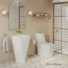 Swiss Madison Brusque One-Piece Square Toilet Dual-Flush 1.1/1.6 gpf -  SM-1T290