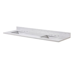 Altair Oderzo 73. in Engineered Stone Vanity Top in Aosta White with White Sink