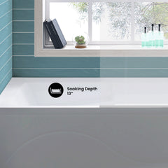 Swiss Madison Ivy 60" X 30" Right-Hand Drain Alcove Bathtub with Apron - SM-AB546 - The Home Selection