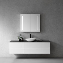Altair Catola Rectangle 36" Frameless Surface-Mount/Recessed LED Lighted Bathroom Medicine Cabinet