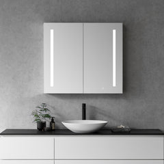 Altair Catola Rectangle 36" Frameless Surface-Mount/Recessed LED Lighted Bathroom Medicine Cabinet