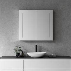 Altair Catola Rectangle 36" Frameless Surface-Mount/Recessed LED Lighted Bathroom Medicine Cabinet