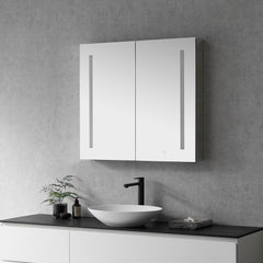 Altair Catola Rectangle 36" Frameless Surface-Mount/Recessed LED Lighted Bathroom Medicine Cabinet