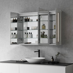 Altair Catola Rectangle 48" Frameless Surface-Mount/Recessed LED Lighted Bathroom Medicine Cabinet