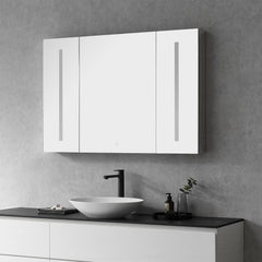 Altair Catola Rectangle 48" Frameless Surface-Mount/Recessed LED Lighted Bathroom Medicine Cabinet