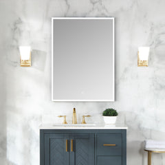 Altair Carsoli Rectangle 24" Frameless Surface-Mount/Recessed LED Lighted Bathroom Medicine Cabinet