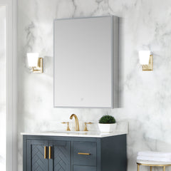 Altair Carsoli Rectangle 24" Frameless Surface-Mount/Recessed LED Lighted Bathroom Medicine Cabinet