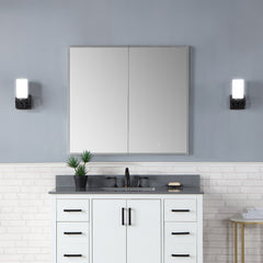 Altair Carsoli Rectangle 36" Frameless Surface-Mount/Recessed LED Lighted Bathroom Medicine Cabinet