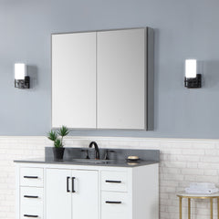 Altair Carsoli Rectangle 36" Frameless Surface-Mount/Recessed LED Lighted Bathroom Medicine Cabinet