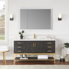 Altair Carsoli Rectangle 48" Frameless Surface-Mount/Recessed LED Lighted Bathroom Medicine Cabinet