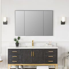 Altair Carsoli Rectangle 48" Frameless Surface-Mount/Recessed LED Lighted Bathroom Medicine Cabinet