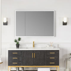 Altair Carsoli Rectangle 48" Frameless Surface-Mount/Recessed LED Lighted Bathroom Medicine Cabinet