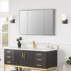 Altair Carsoli Rectangle 48" Frameless Surface-Mount/Recessed LED Lighted Bathroom Medicine Cabinet