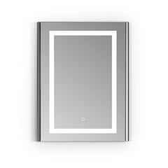 Altair Bojano Rectangle 24" Frameless Surface-Mount/Recessed LED Lighted Bathroom Medicine Cabinet