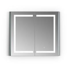 Altair Bojano Rectangle 36" Frameless Surface-Mount/Recessed LED Lighted Bathroom Medicine Cabinet