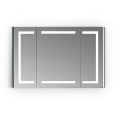 Altair Bojano Rectangle 48" Frameless Surface-Mount/Recessed LED Lighted Bathroom Medicine Cabinet