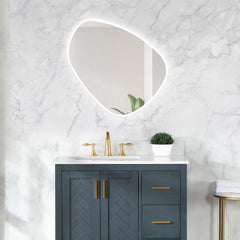 Altair Rasso Novelty 32" Frameless Modern Bathroom/Vanity LED Lighted Wall Mirror