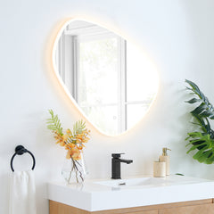 Altair Rasso Novelty 32" Frameless Modern Bathroom/Vanity LED Lighted Wall Mirror