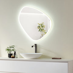Altair Rasso Novelty 32" Frameless Modern Bathroom/Vanity LED Lighted Wall Mirror