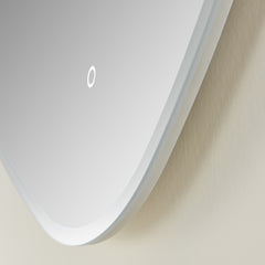 Altair Rasso Novelty 32" Frameless Modern Bathroom/Vanity LED Lighted Wall Mirror