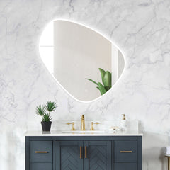 Altair Rasso Novelty 39" Frameless Modern Bathroom/Vanity LED Lighted Wall Mirror