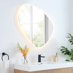 Altair Rasso Novelty 39" Frameless Modern Bathroom/Vanity LED Lighted Wall Mirror