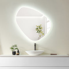Altair Rasso Novelty 39" Frameless Modern Bathroom/Vanity LED Lighted Wall Mirror