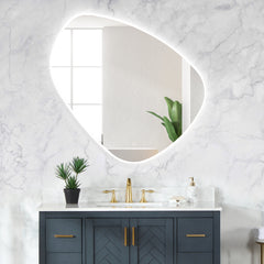 Altair Rasso Novelty 47" Frameless Modern Bathroom/Vanity LED Lighted Wall Mirror
