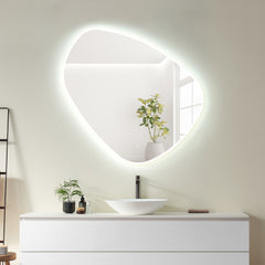Altair Rasso Novelty 47" Frameless Modern Bathroom/Vanity LED Lighted Wall Mirror