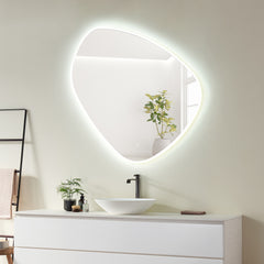 Altair Rasso Novelty 47" Frameless Modern Bathroom/Vanity LED Lighted Wall Mirror