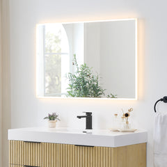 Altair Aurora 48"x30" Rectangular Framelesss Anti-Fog Dimmable Modern Bathroom/Vanity LED Lighted Wall Mirror