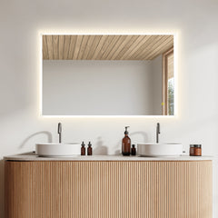 Altair Aurora 48"x30" Rectangular Framelesss Anti-Fog Dimmable Modern Bathroom/Vanity LED Lighted Wall Mirror