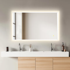 Altair Aurora 48"x30" Rectangular Framelesss Anti-Fog Dimmable Modern Bathroom/Vanity LED Lighted Wall Mirror