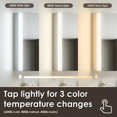 Altair Serra 24"x32" Rectangular Frameless Surface-Mount LED Lighted Bathroom Aluminum Mirror Medicine Cabinet