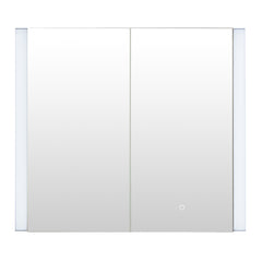 Altair Serra 36"x32" Rectangular Frameless Surface-Mount LED Lighted Bathroom Aluminum Mirror Medicine Cabinet