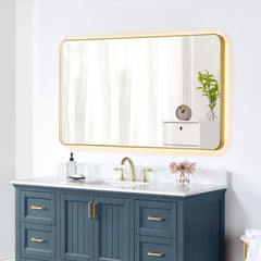 Altair Dazzle 60"x30" Rectangular Anti-Fog Dimmable Modern Bathroom/Vanity LED Lighted Wall Mirror Aluminum Framed