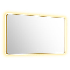 Altair Dazzle 72"x36" Rectangular Anti-Fog Dimmable Modern Bathroom/Vanity LED Lighted Wall Mirror Aluminum Framed