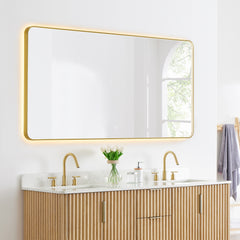 Altair Dazzle 72"x36" Rectangular Anti-Fog Dimmable Modern Bathroom/Vanity LED Lighted Wall Mirror Aluminum Framed