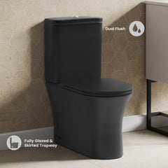 Swiss Madison Calice Two-Piece Elongated Rear Outlet Toilet Dual-Flush 0.8/1.28 gpf - SM-2T120 - The Home Selection