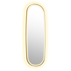 Altair Cellini 26"x65" Rectangular Anti-Fog Dimmable Modern Bathroom/Dressing LED Lighted Wall Mirror Aluminum Framed