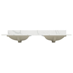 Altair Arbios 60. in Quartz Vanity Top in Calacatta White with White Sink