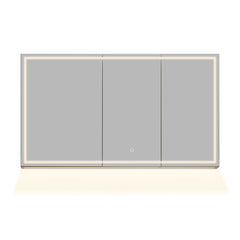 Altair Hesili 48"x28" Rectangular Frameless Surface-Mount LED Lighted Bathroom Mirror Medicine Cabinet