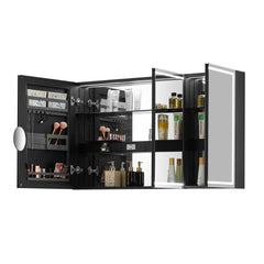 Altair Hesili 48"x28" Rectangular Frameless Surface-Mount LED Lighted Bathroom Mirror Medicine Cabinet