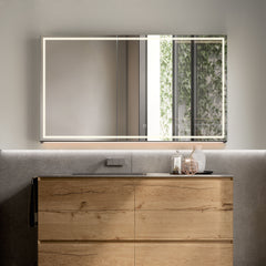 Altair Hesili 48"x28" Rectangular Frameless Surface-Mount LED Lighted Bathroom Mirror Medicine Cabinet