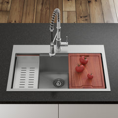 Swiss Madison Ravi Single Basin 33 x 22 Topmount Kitchen Workstation Sink - SM-KT777 - The Home Selection