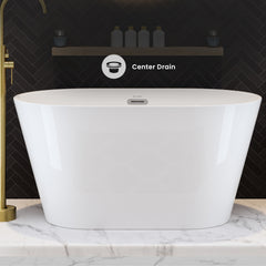 Swiss Madison Claire 48" Freestanding Bathtub - SM-FB550 - The Home Selection