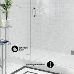 Swiss Madison Voltaire 60 x 32 Single-Threshold, Left-Hand Drain, Shower Base - SM-SB515 - The Home Selection