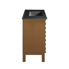 Swiss Madison Cascade 36 in. Bathroom Vanity With Black Ceramic Sink Top- SM-BV471B-C - The Home Selection