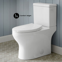 Swiss Madison Classé Two-Piece Elongated Toilet Side Flush 1.28 gpf - SM-2T130 - The Home Selection